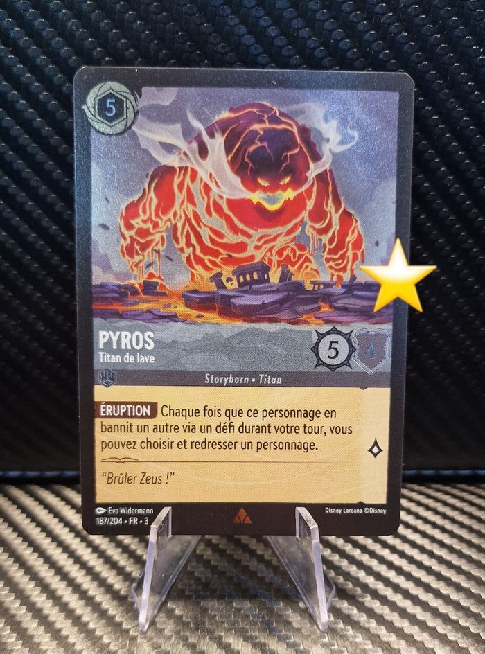 Foil  pyros lorcana chapitre 3 187/204