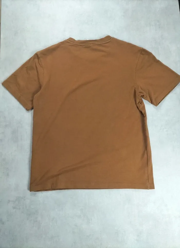 T-shirt Zara homme marron – Taille M - photo numéro 4