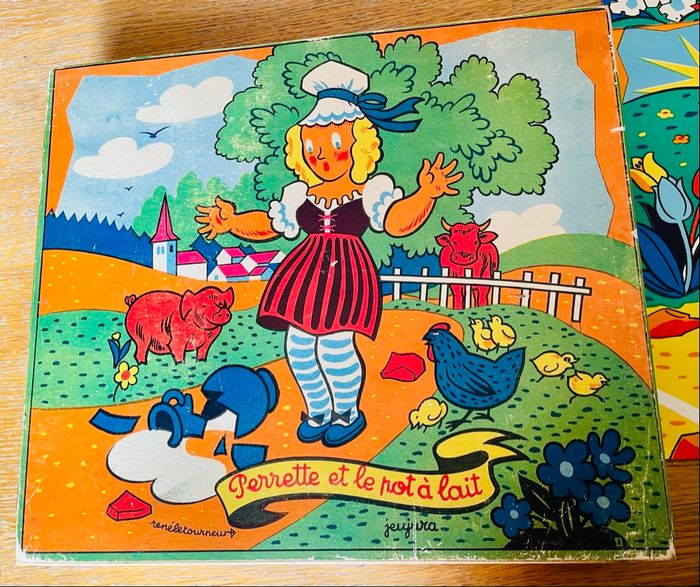 Ancien jeu de cubes Jeu Jura