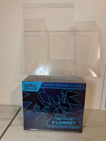 ETB Pokémon ME02 flammes fantasmagoriques + protection souple