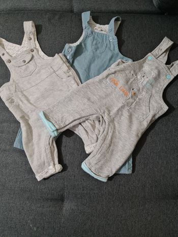 Lot 3 salopettes 3 mois