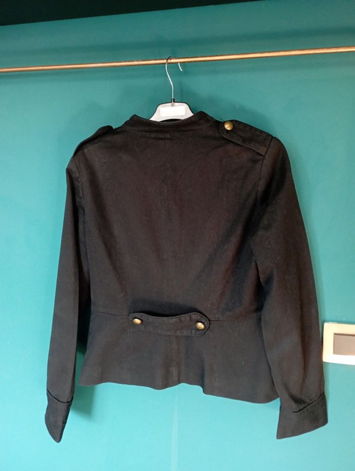 Veste style militaire noire - photo numéro 2