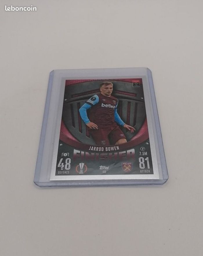 Carte Topps Match Attax 2023-24 Jarrod Bowen n°113 West Ham United FC. - photo numéro 2