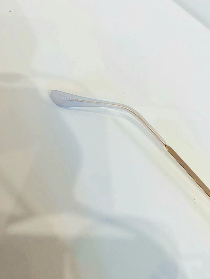 Lunette de soleil mixte ovale dorée verres verts uvprotection taille small - photo numéro 6