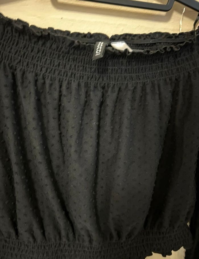Top épaules dénudées noir – H&M – Taille S - Très bon état - photo numéro 3