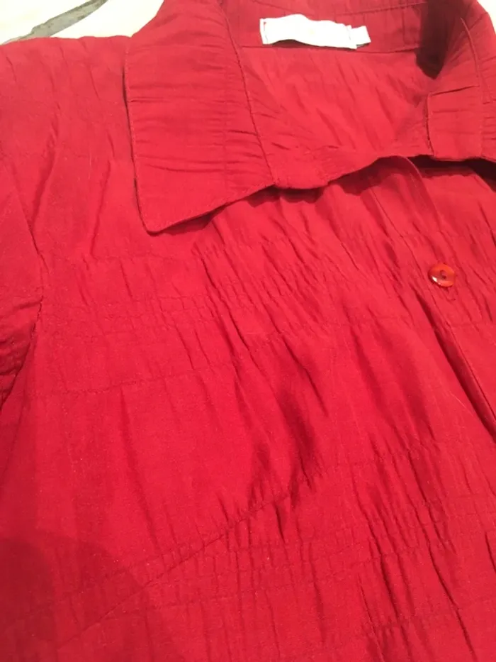 Superbe chemise gauffrée de marque Cache Cache en taille 38 en excellent état - photo numéro 7