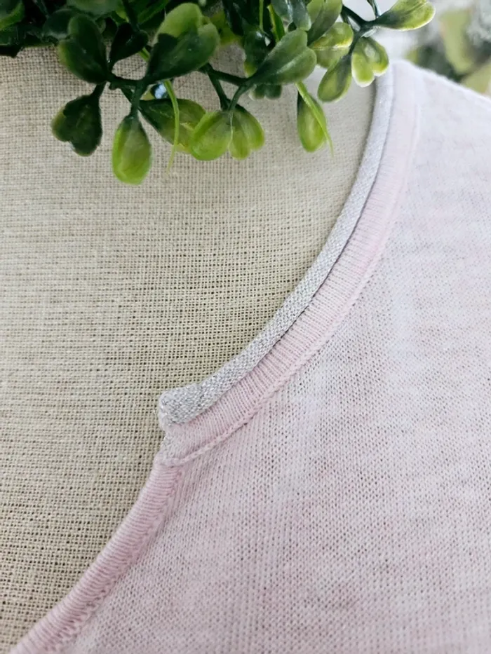 Pull fin rose légèrement pailleté Camaïeu Taille XXL Neuf - photo numéro 2