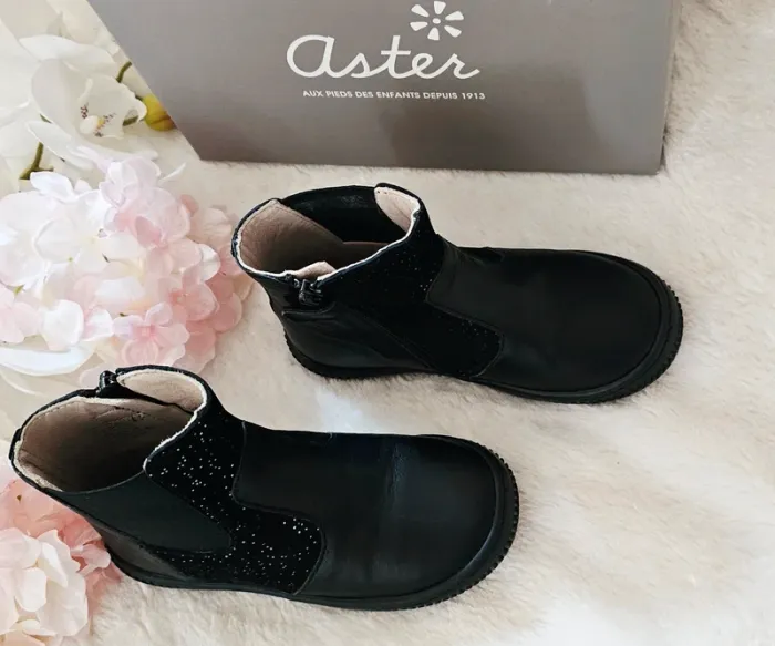 Bottes Bottines cuir Zip Aster T27 - photo numéro 3