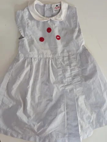 Robe bleu ciel habillée chic Coudemail 18 mois