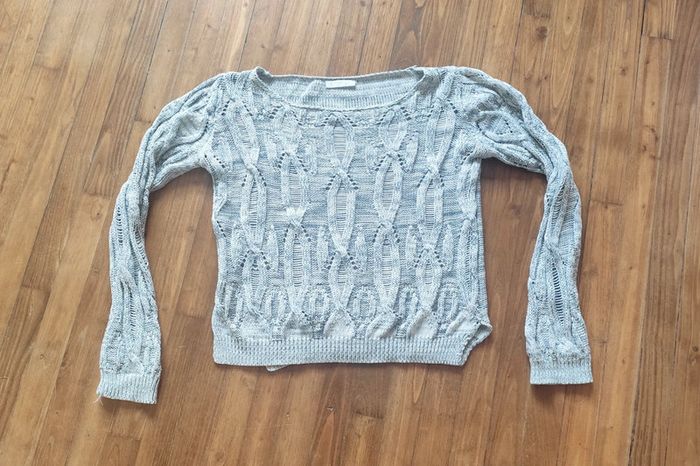 Pull gris - photo numéro 4