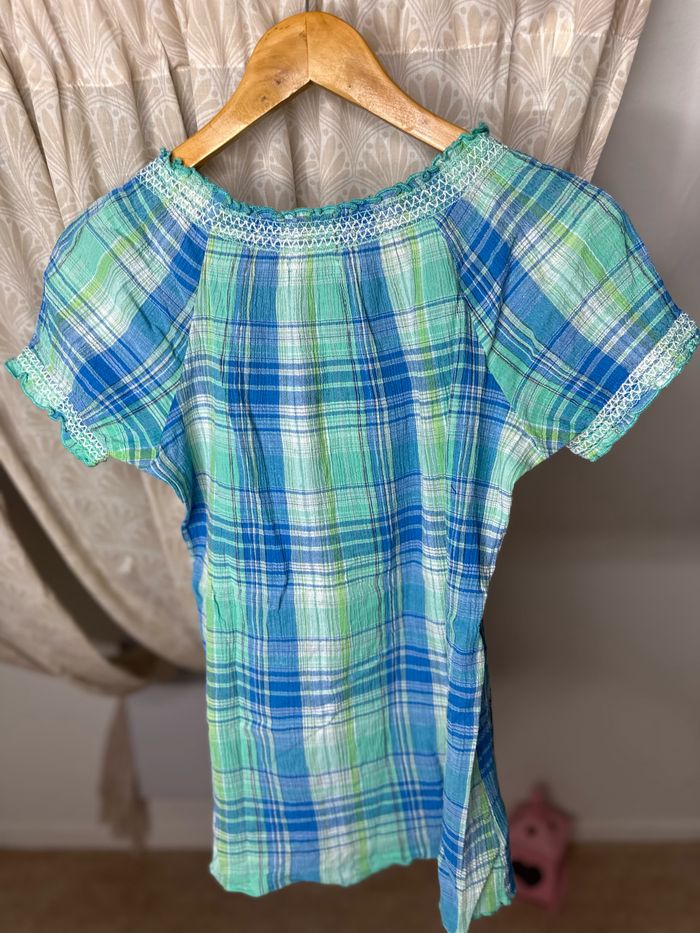 Blouse carreaux - photo numéro 6