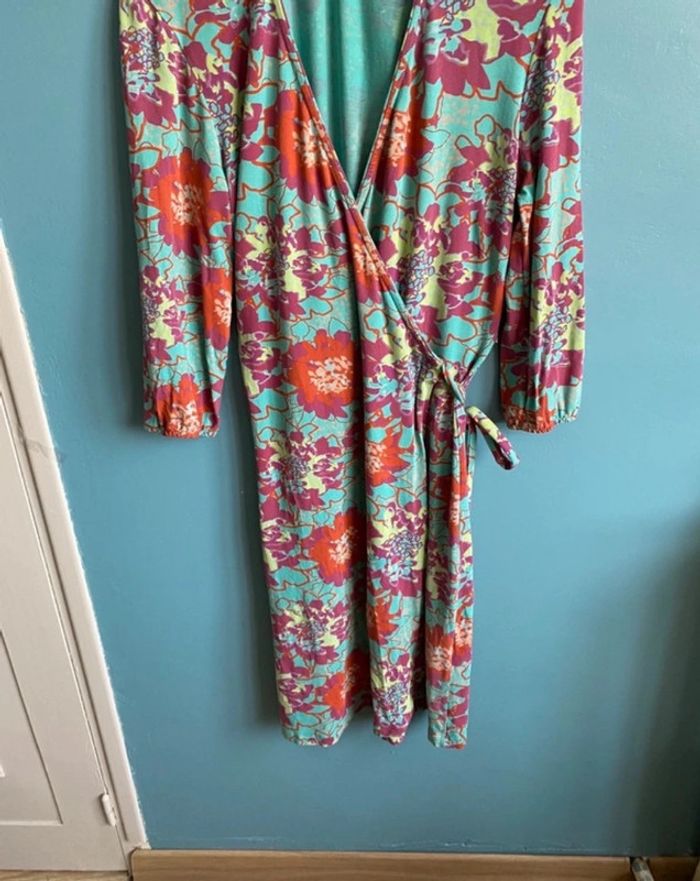 Robe cache cœur motif fleurie fiancée du Mékong - photo numéro 2