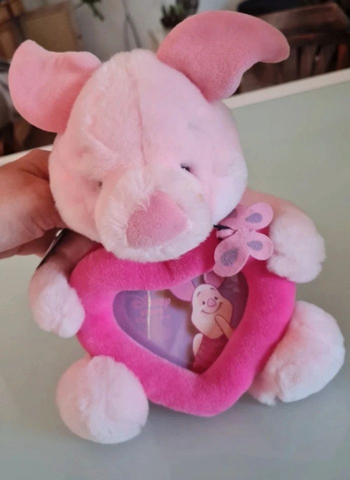 Peluche disney store cadre photo porcinet 28 cm