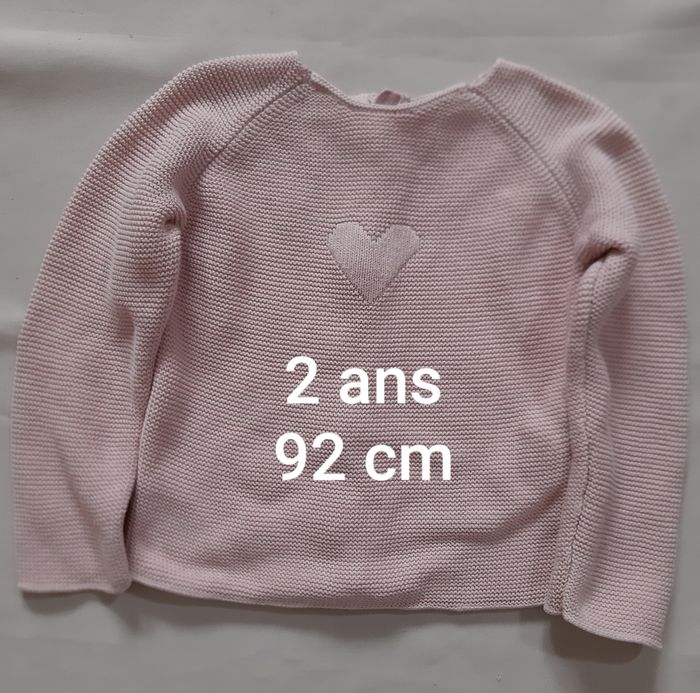pull en maille chaud rose fille - Kiabi - 2 ans