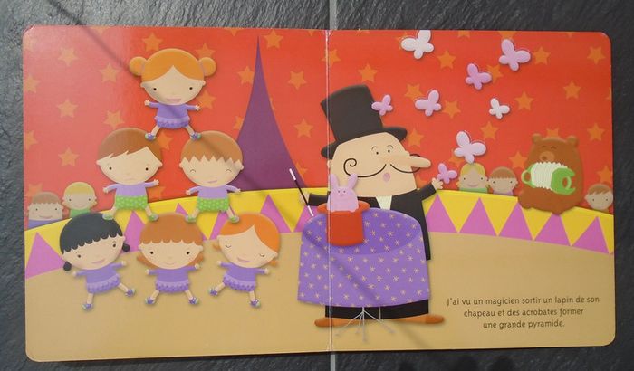 Joli livre pour enfants "J'ai vu dans le cirque" - photo numéro 4