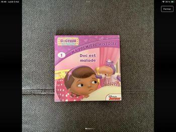 Livre Disney junior docteur la peluche Doc est malade tome 1