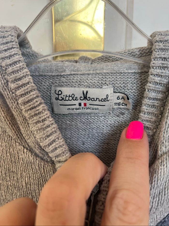 Gilet Little Marcel gris - photo numéro 5