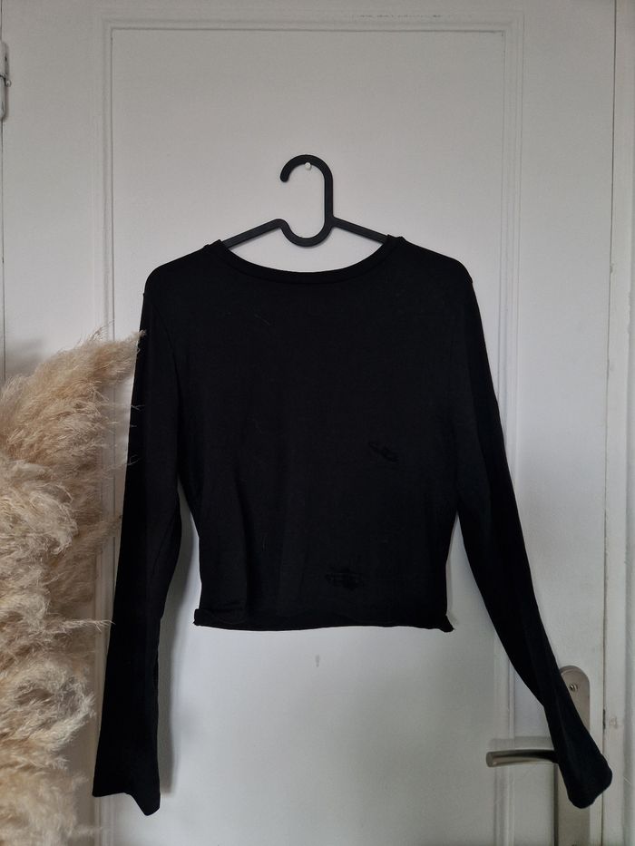 Tee-shirt manches longues noir