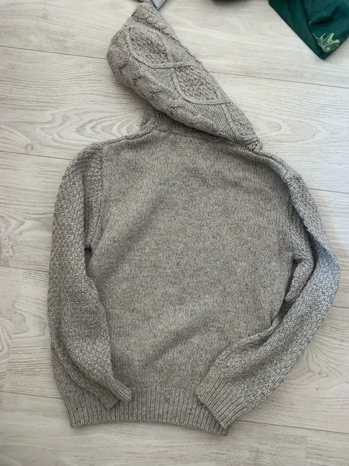 Pull à capuche tricot - photo numéro 5