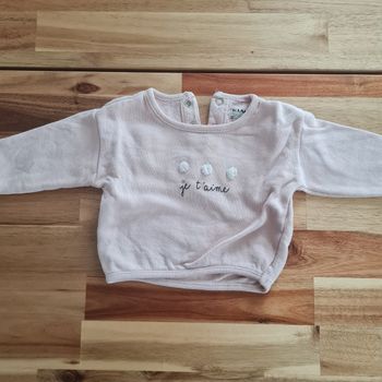 Sweat bébé fille 1 mois 🩷