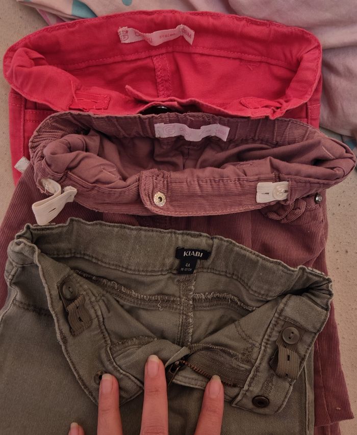 Lot de 4 pantalons 36mois gemo + kiabi - photo numéro 3