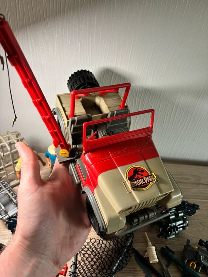 Énorme lot figurine jouet véhicule accessoires vintage JP Kenner jurassic park - photo numéro 10