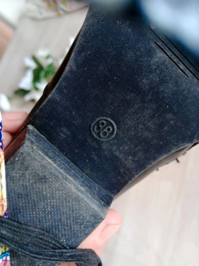 Bottines courtes femme 38 noir c79 - photo numéro 6