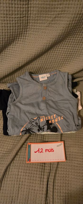 3 barboteuses 12 mois garçon