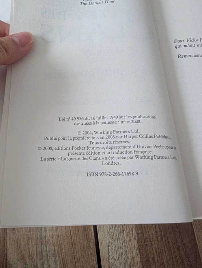 Lot livres La guerre des Clans - photo numéro 11