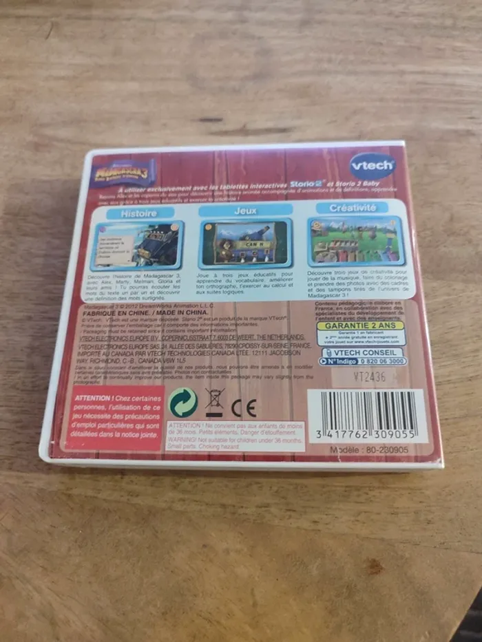 Jeu VTech Storio 2 Madagascar 3 - photo numéro 2