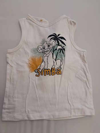 tee shirt débardeur garcon 18 mois disney