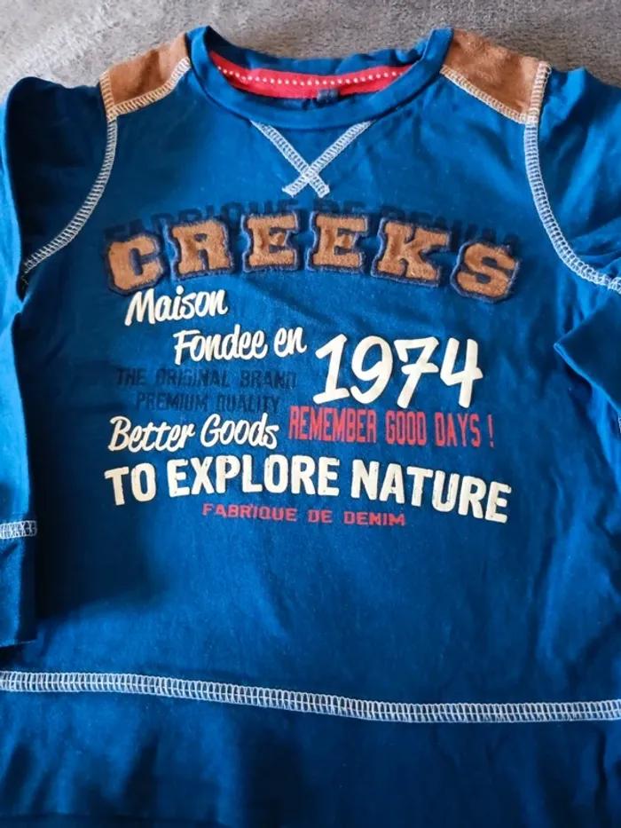 Tee shirt manche longue, 3 ans, Creeks - photo numéro 3