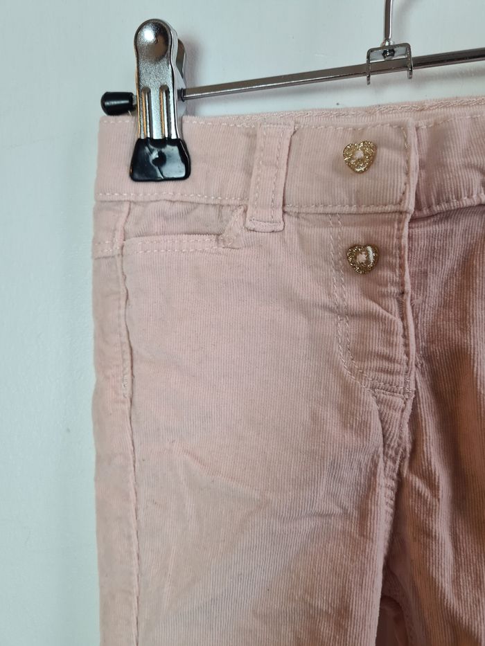 Pantalon velours rose TAO 6 mois - photo numéro 2