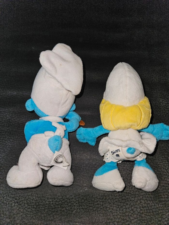 Lot peluches schtroumpfs - photo numéro 2