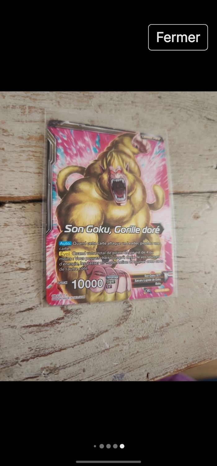 Carte dragon ball card game fr - photo numéro 6