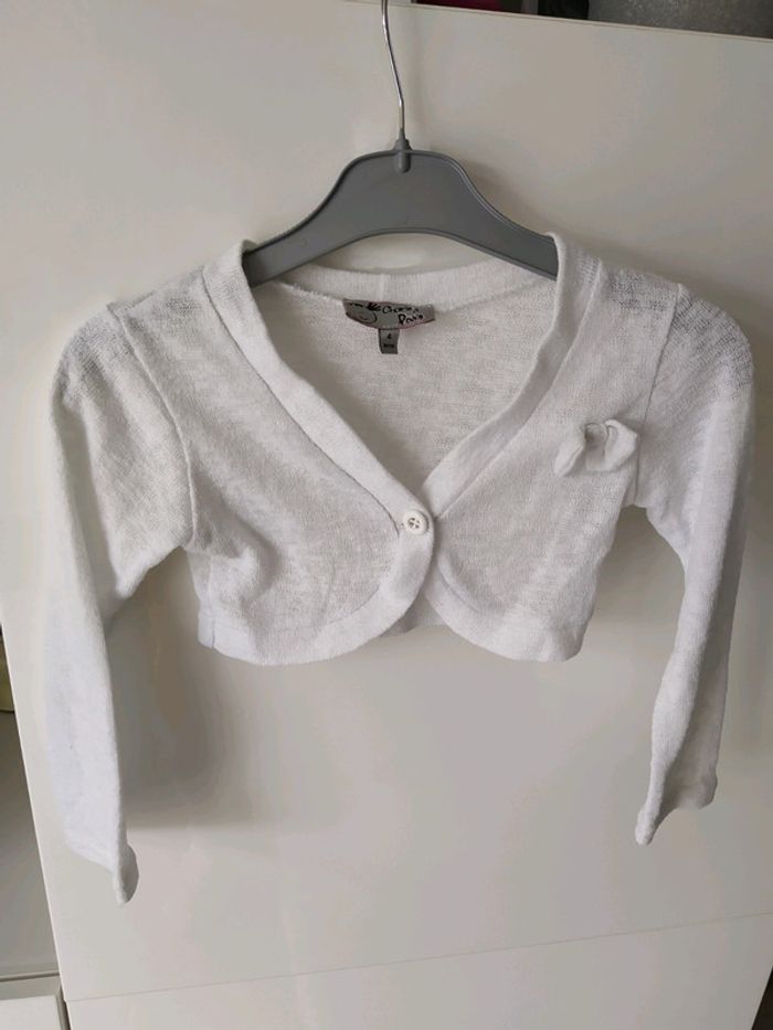 Gilet boléro fille 4 ans