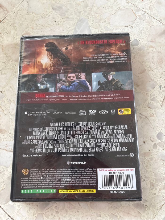 📀 DVD – Godzilla (2014) Warner Bros / Legendary Pictures - photo numéro 2