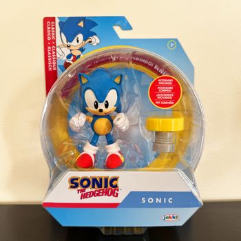 Sonic avec ressort jaune Figurine Articulée Sonic The Hedgehog 10cm Jakks Pacific Yellow Spring