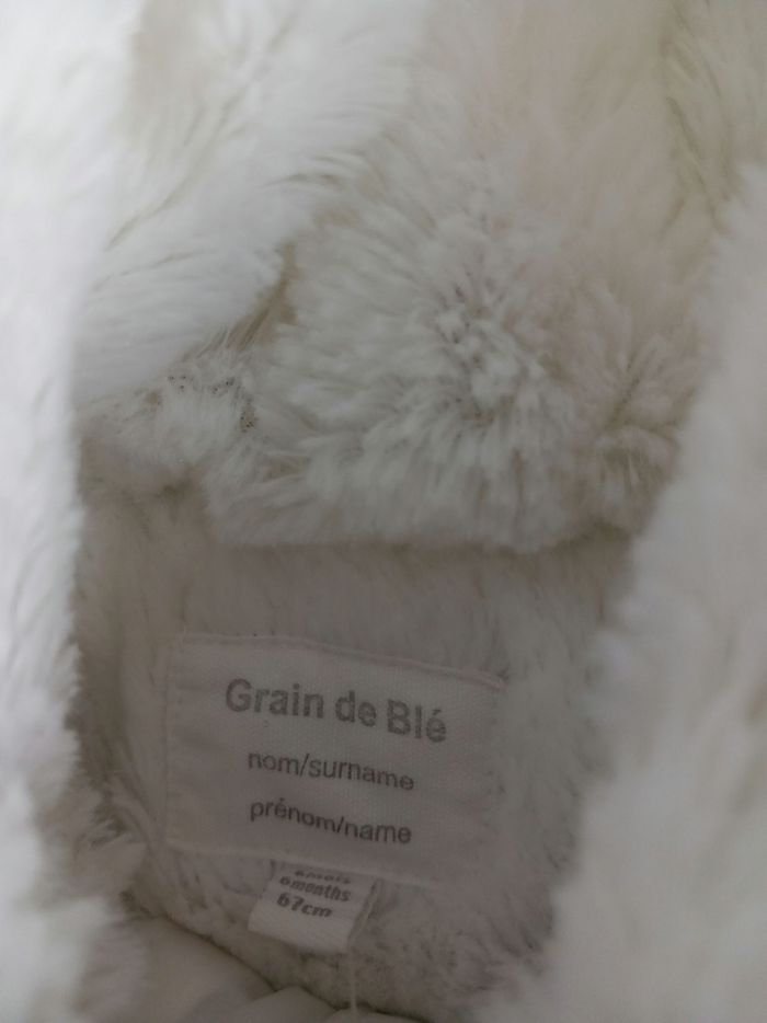 Veste grain de blé taille 6M 67cm - photo numéro 3