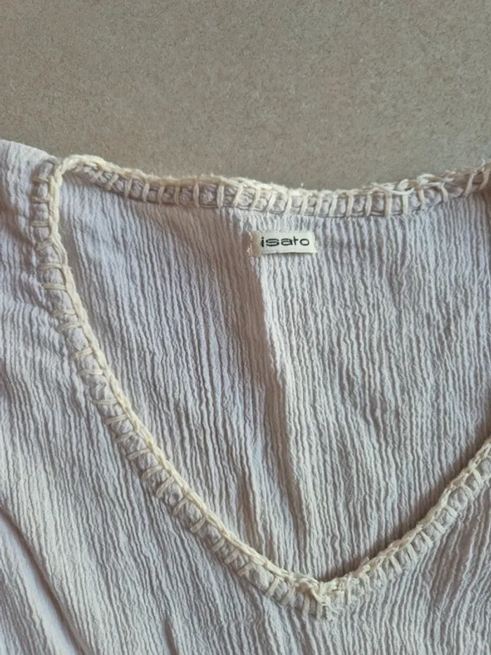 Robe de plage - caftan - isato coton - photo numéro 2