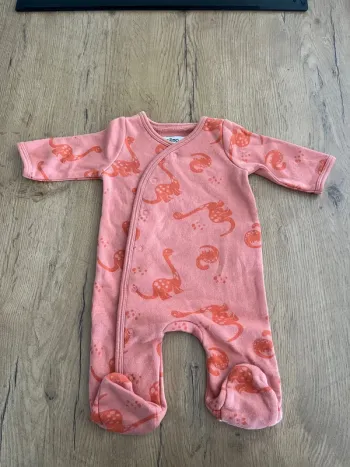 Pyjama grenouillère 1 mois coton dinosaure