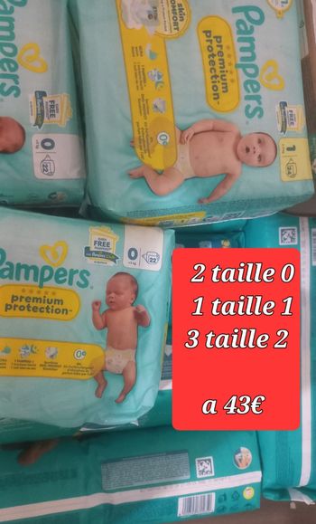 Pampers taille 0,1,2