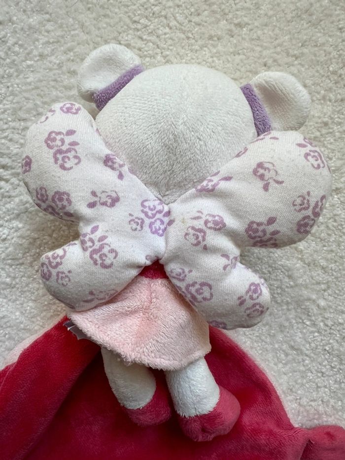 Doudou plat rose pommette - photo numéro 2