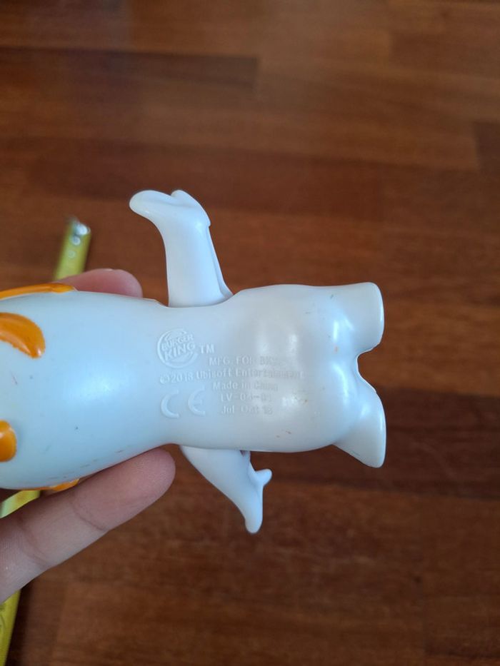 figurine lapin crétin, bras qui bouge, Burger King, collection, vintage - photo numéro 3