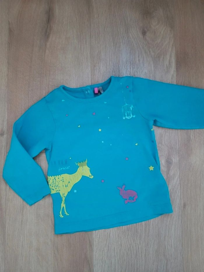 T-shirt bleu Orchestra 18 mois
