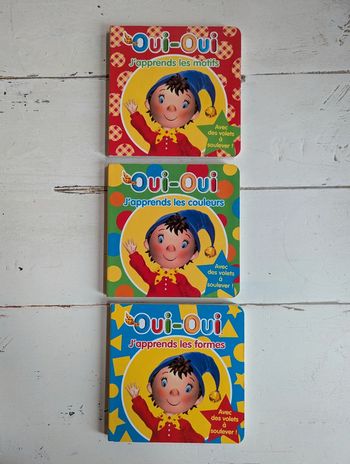 Lot de 3 livres cartonnés Oui-Oui