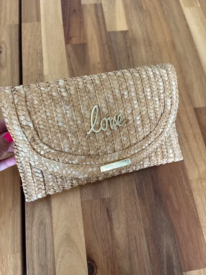 Pochette en paille Love - photo numéro 2
