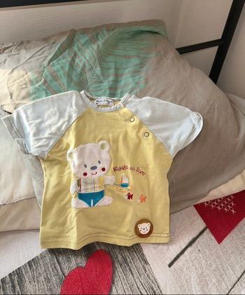 Tee-shirts bb garçon taille 6 mois🐼