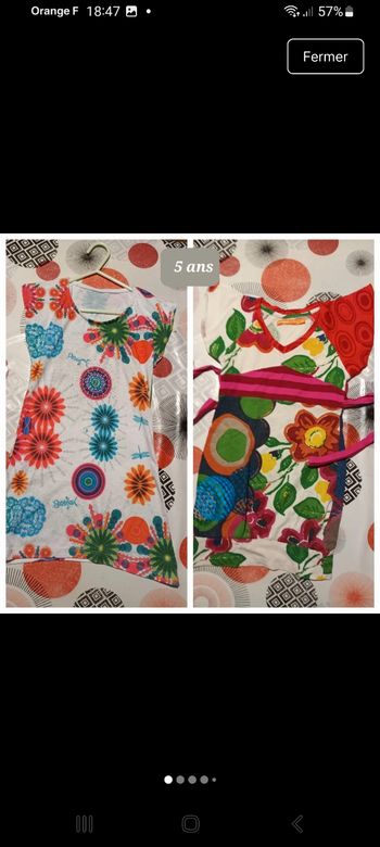 Lot 2 robes Desigual taille 5 ans
