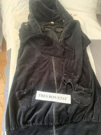 Gilet zippée velours